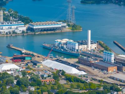 Fore River Shipyard in Quincy, Massachusetts