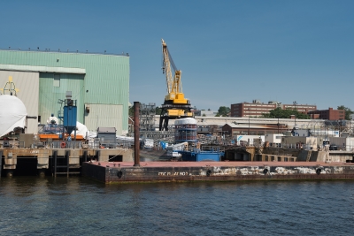 General Dynamics Electric Boat Facility on the Thames River, Groton, Connecticut